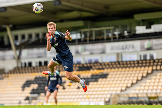 Aune Heggebø of the Norwegian national football team