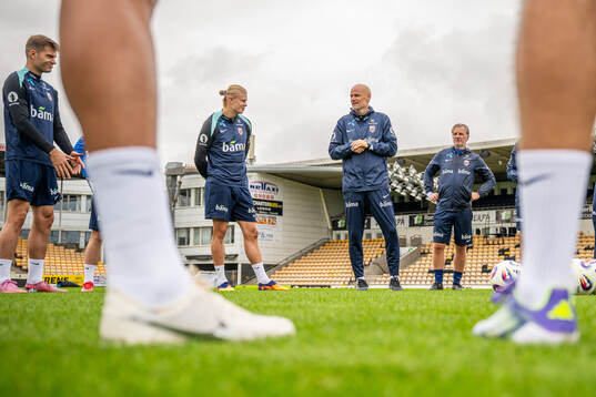 Erling Braut Haaland, head coach Ståle Solbakken and