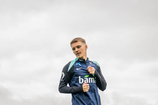 Bläddra bland fler bilder av Football, FIFA World Cup Qualifier, Norway, training