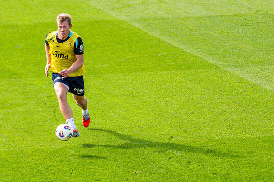 Aune Heggebø of the Norwegian national football team