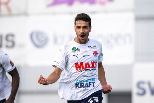 Åstorps FFs Alaa Musleh jublar