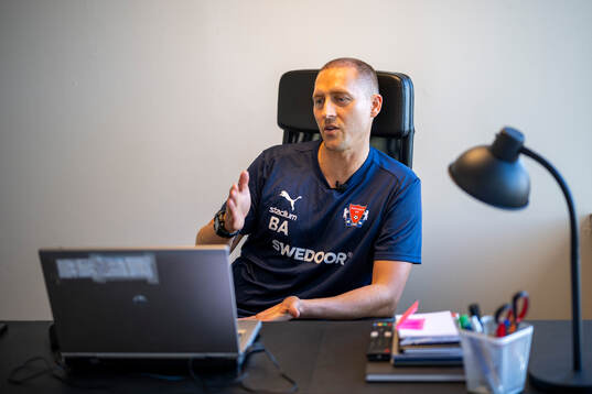Åstorps FFs tränare Bobby Alm Nilsson