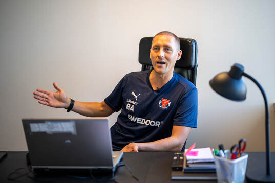 Åstorps FFs tränare Bobby Alm Nilsson