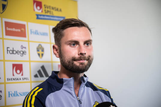 Axel Norén of the Swedish national football team at a