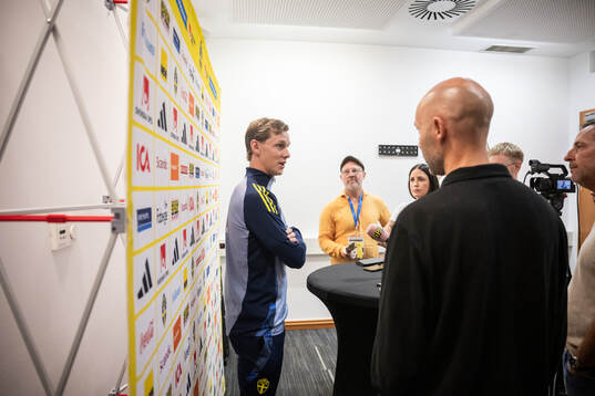 Emil Krafth of the Swedish national football team at a