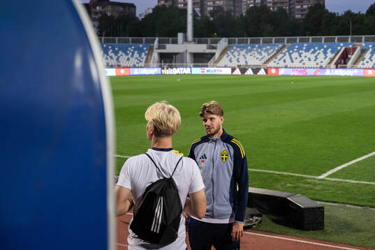 Lucas Bergvall and Anton Salétros of the Swedish national