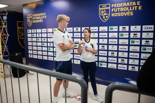 Lucas Bergvall of the Swedish national football team and
