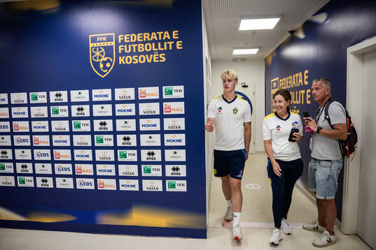 Lucas Bergvall of the Swedish national football team and