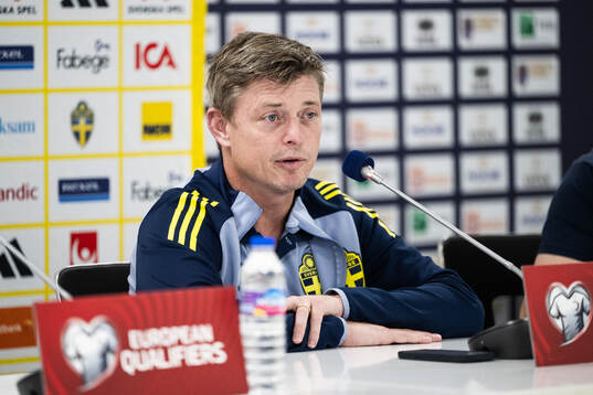 head coach Jon Dahl Tomasson of the Swedish national