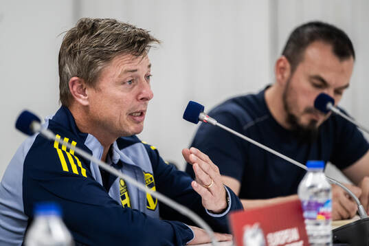 head coach Jon Dahl Tomasson of the Swedish national