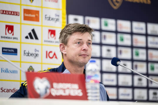 head coach Jon Dahl Tomasson of the Swedish national