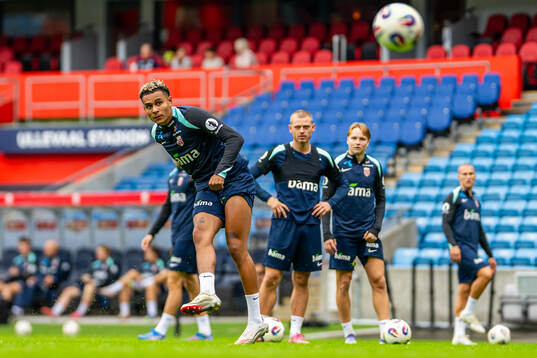 Antonio Nusa of the Norwegian national football team