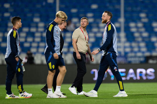Head coach Jon Dahl Tomasson of Sweden