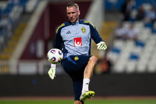 Goalkeeper Robin Olsen of Sweden