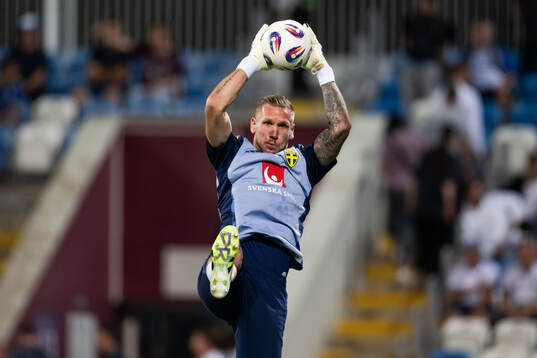 Goalkeeper Robin Olsen of Sweden