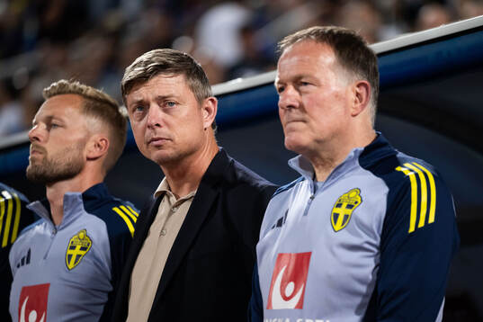 Assistant coach Sebastian Larsson, head coach Jon Dahl