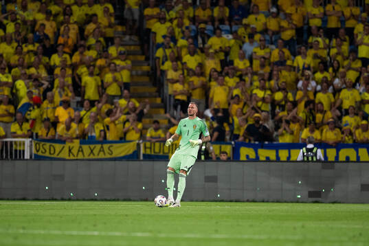 Goalkeeper Robin Olsen of Sweden