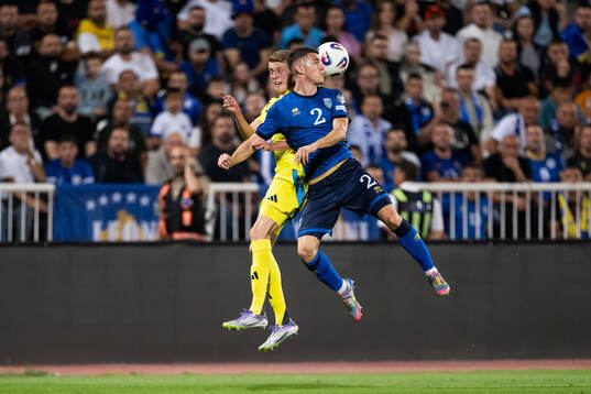 Alexander Bernhardsson of Sweden and Dion Gallapeni of