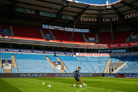 Antonio Nusa of the Norwegian national football team