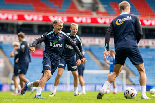 Marcus Holmgren Pedersen of the Norwegian national football