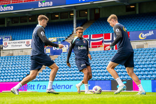 David Møller Wolfe, Antonio Nusa and Torbjørn Lysaker