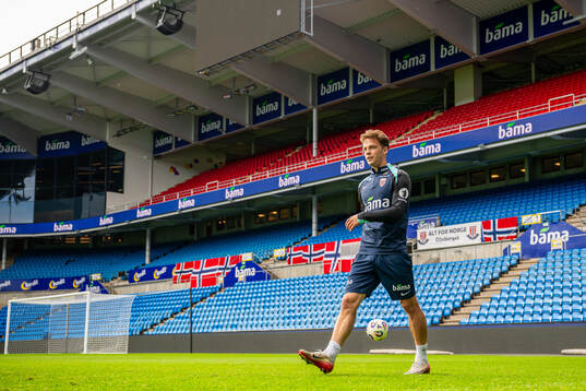 Felix Horn Myhre of the Norwegian national football team