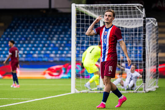 Marius Sivertsen Broholm of Norway reacts