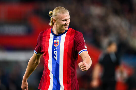 Erling Braut Haaland of Norway celebrates