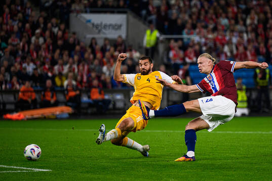 Erling Braut Haaland of Norway scores 2-0