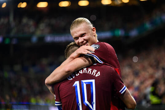 Erling Braut Haaland of Norway celebrates