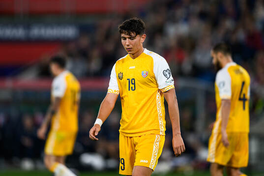 Daniel Dumbravanu of Moldova looks dejected