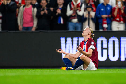 Erling Braut Haaland of Norway celebrates
