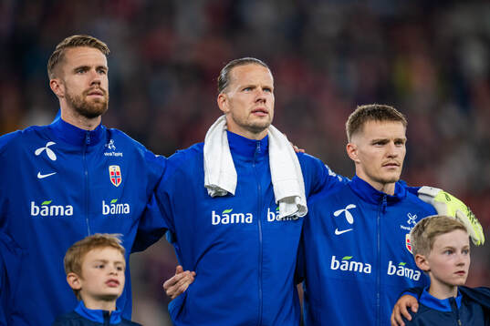 Kristoffer Ajer, goalkeeper Ørjan Nyland and Martin