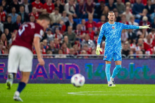 Goalkeeper Ørjan Nyland of Norway