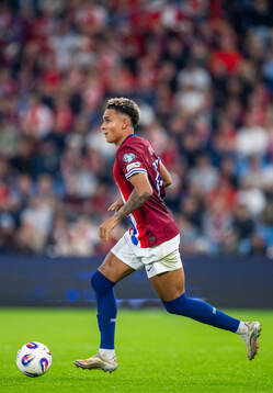 Antonio Nusa of Norway the FIFA World Cup Qualifier
