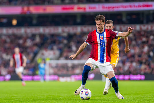 Felix Horn Myhre of Norway the FIFA World Cup Qualifier