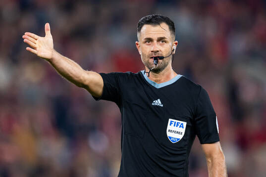 Referee Balázs Berke