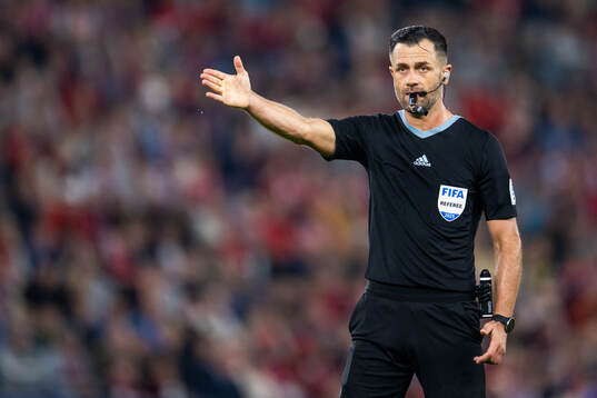 Referee Balázs Berke