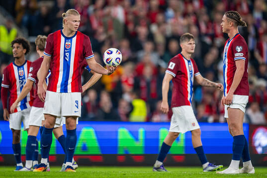 Erling Braut Haaland and Thelo Aasgaard of Norway