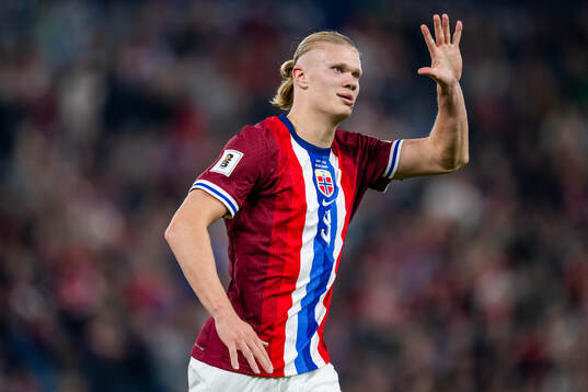 Erling Braut Haaland of Norway celebrates