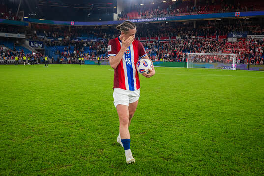 Thelo Aasgaard of Norway reacts