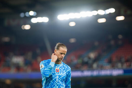 Goalkeeper Ørjan Nyland of Norway