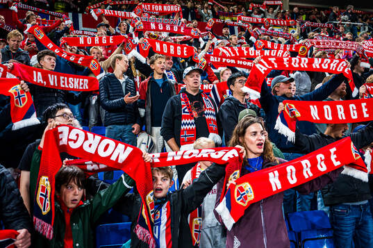 Spectators in the stands