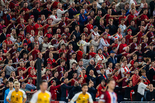 Spectators in the stands