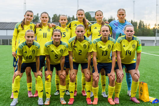 Sveriges startelva bestående av Rona Krasniqi, Zofia