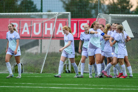 Norges spelare jublar