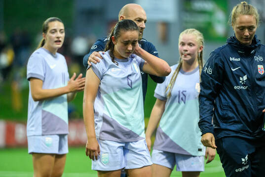 Norges Sara Isabella Lepore har ont