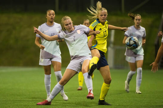 Norges Vilde Rasmussen och Sveriges Thelma Alexandersson