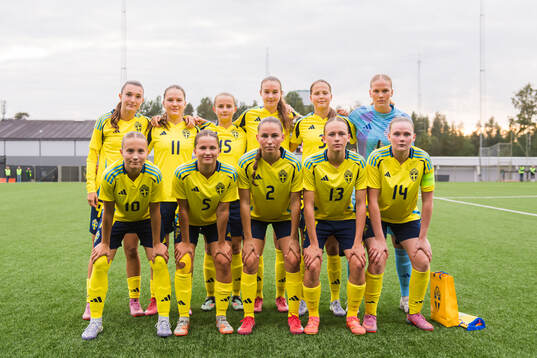 Sveriges startelva bestående av Rona Krasniqi, Zofia