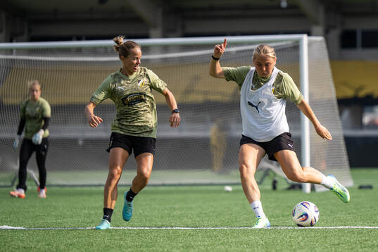 Aivi Luik and Paulina Nyström of Häcken
